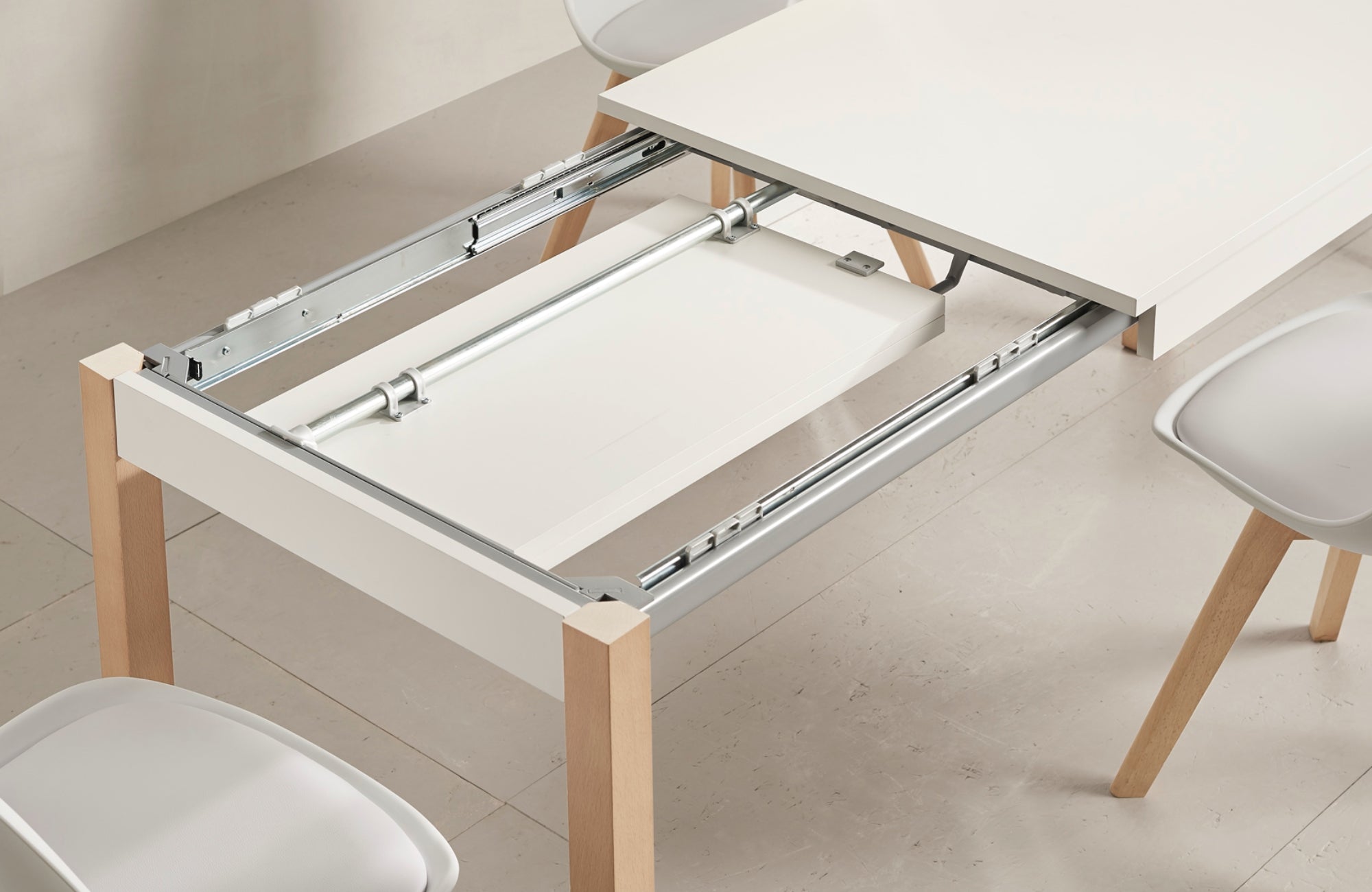 Tipos de mesas extensibles para cocina y comedor.