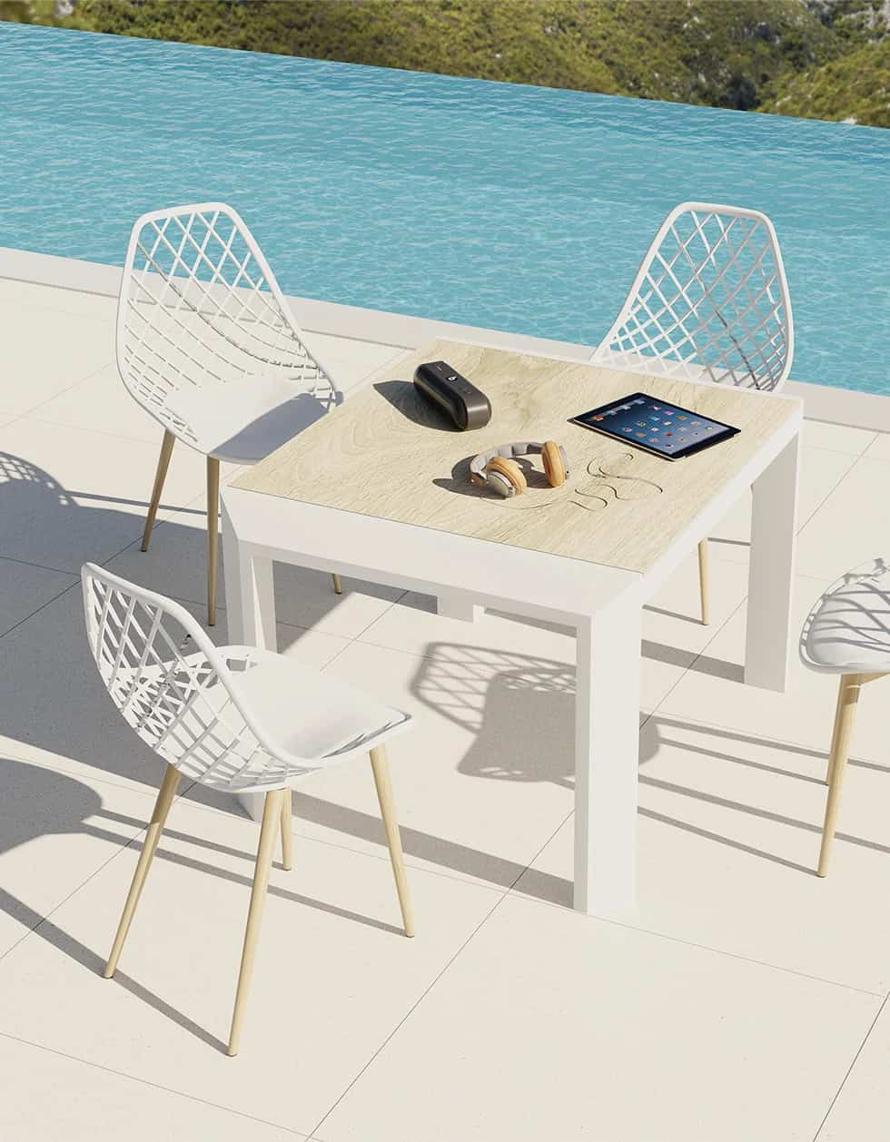 ¿Sabes de qué material están hechas las mesas para exterior más resistentes?