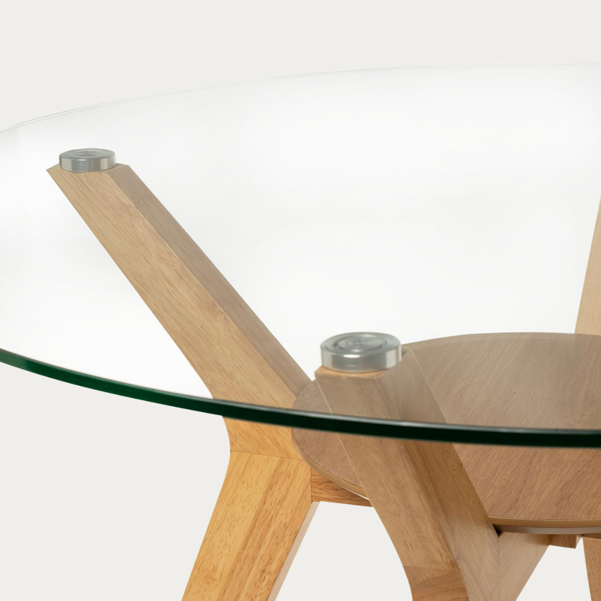 Mesa redonda de cristal Sintra