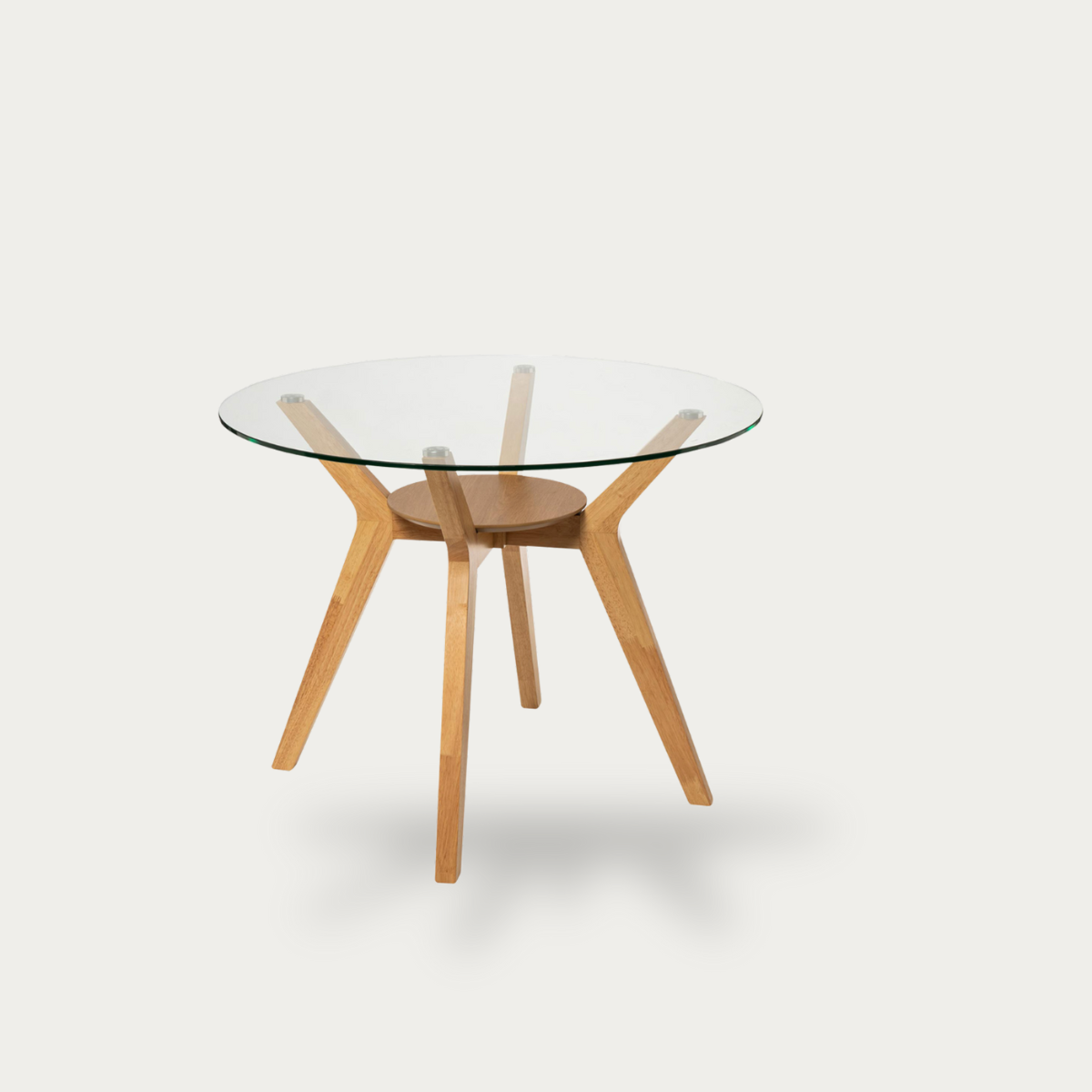 Mesa redonda de cristal Sintra