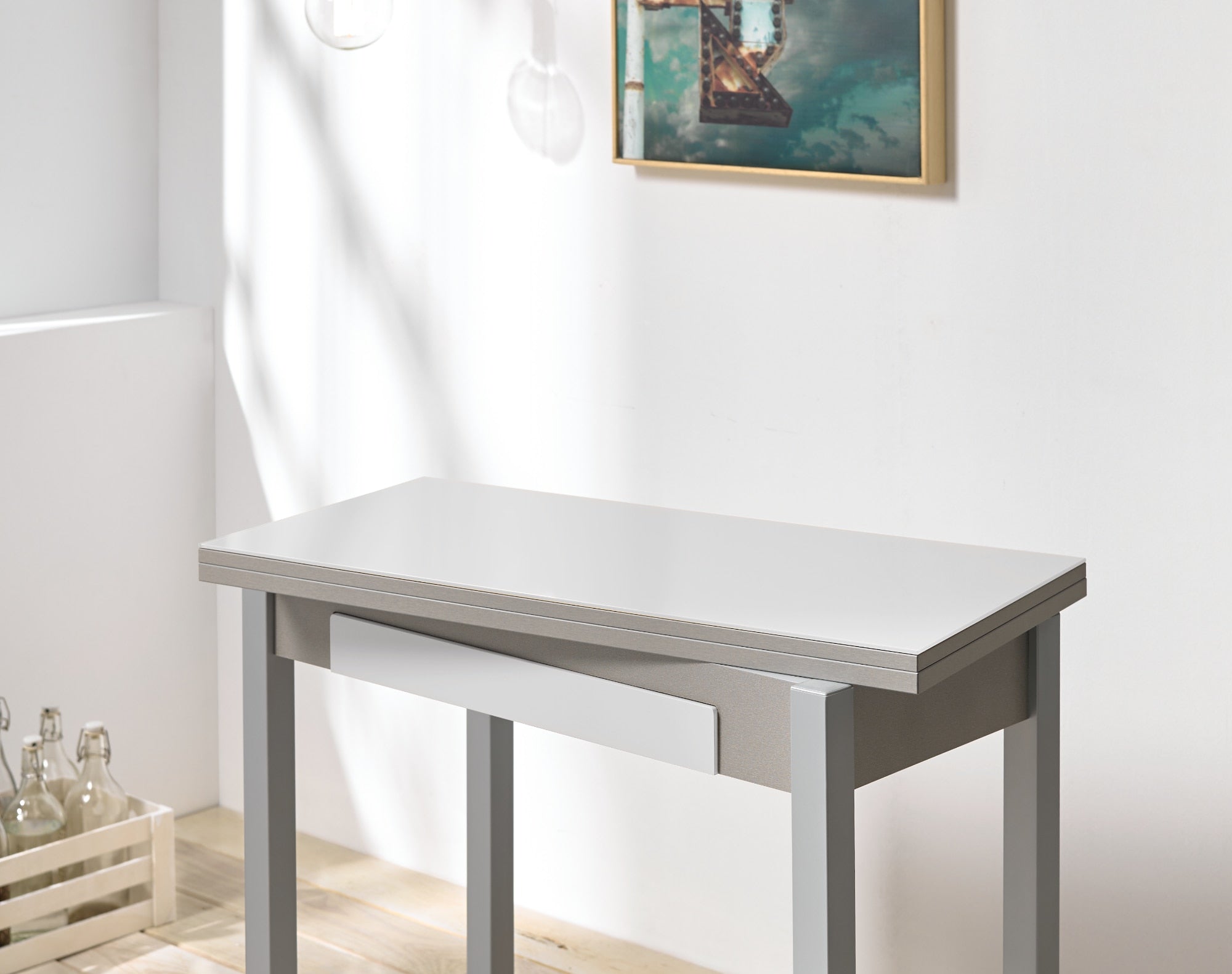 Mesa Libro Cristal