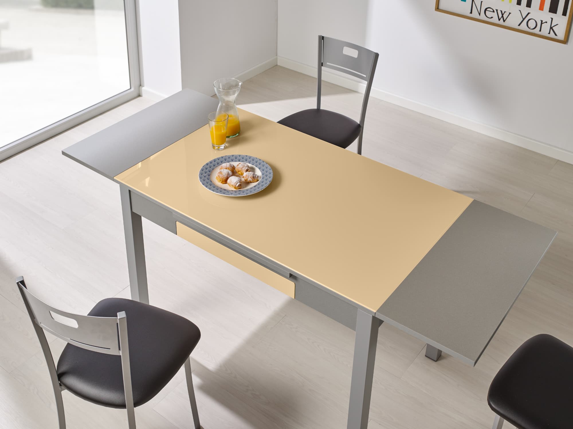 Mesa Aramo Cristal Extensible
