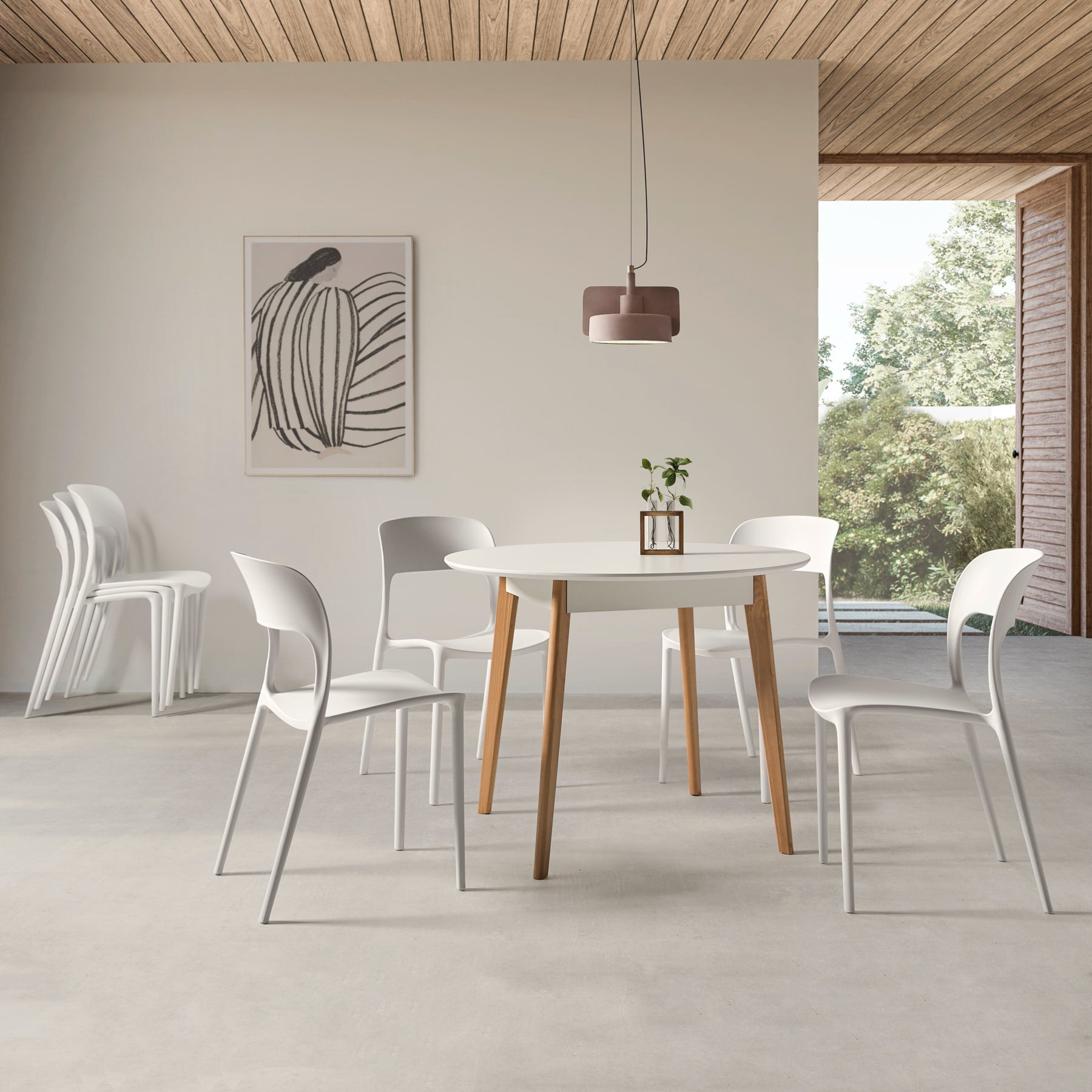 Silla apilable Malta