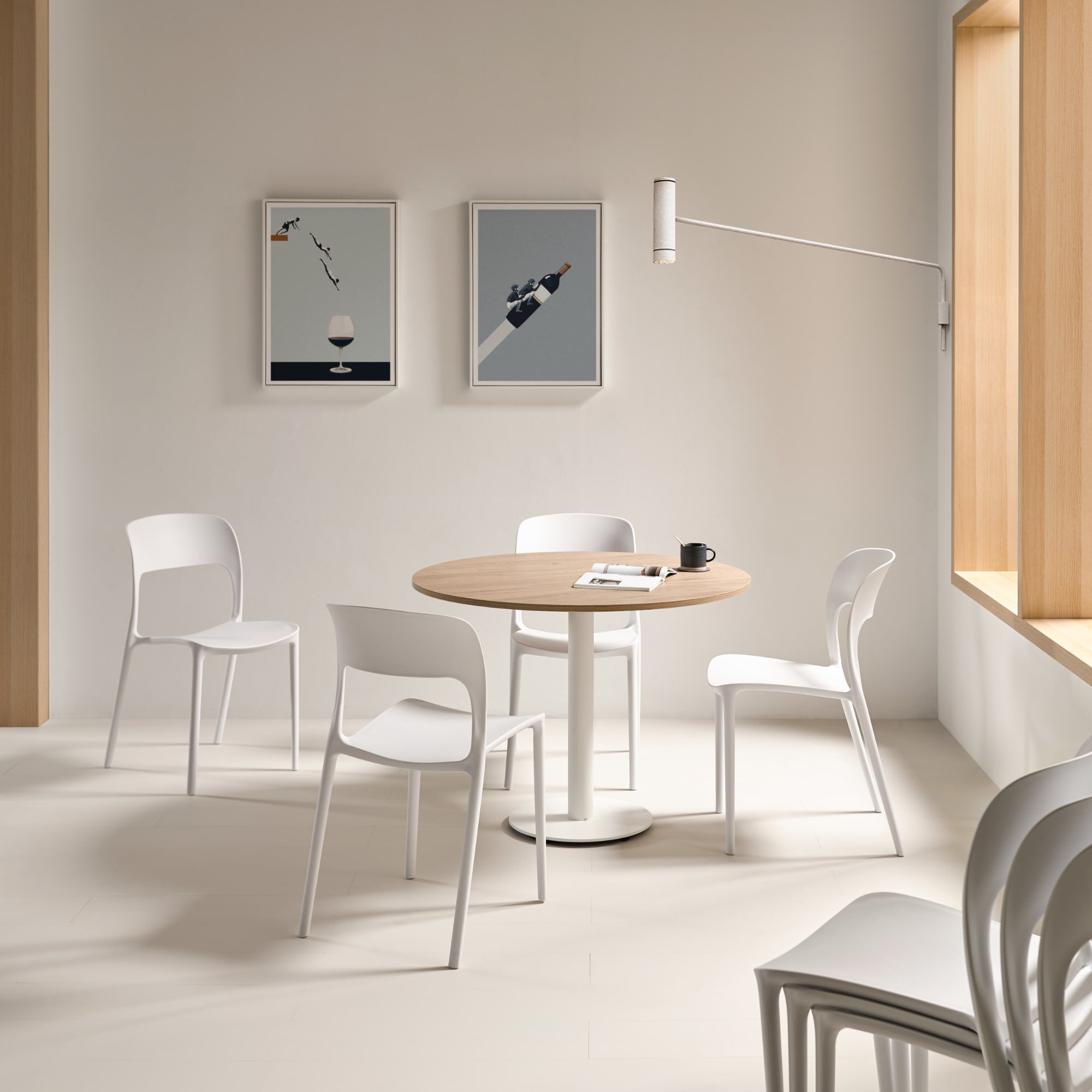 Silla apilable Malta