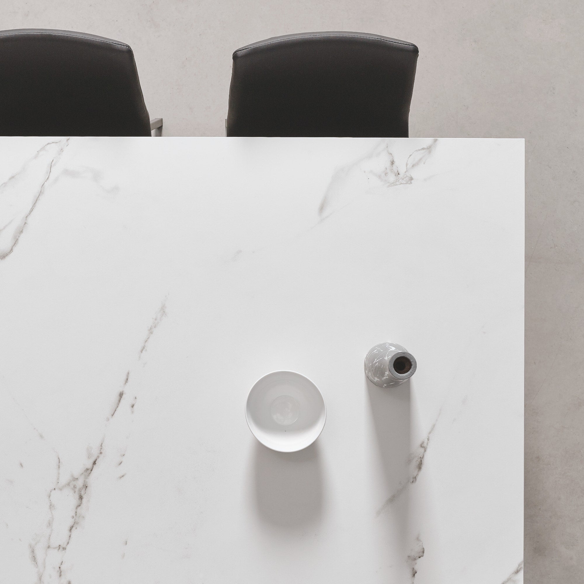 Mesa de comedor Dekton blanco