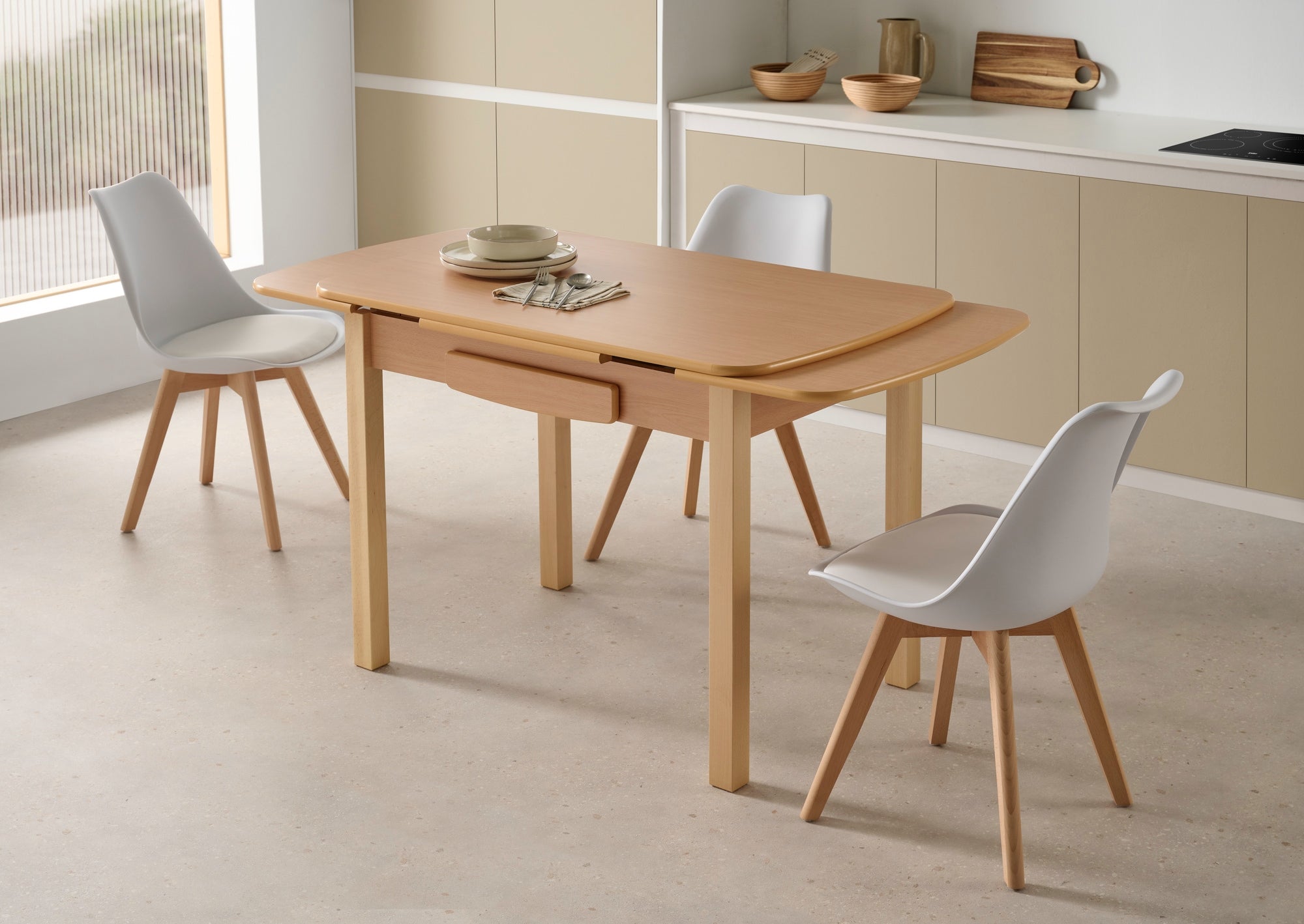 Mesa Florencia Natural Extensible