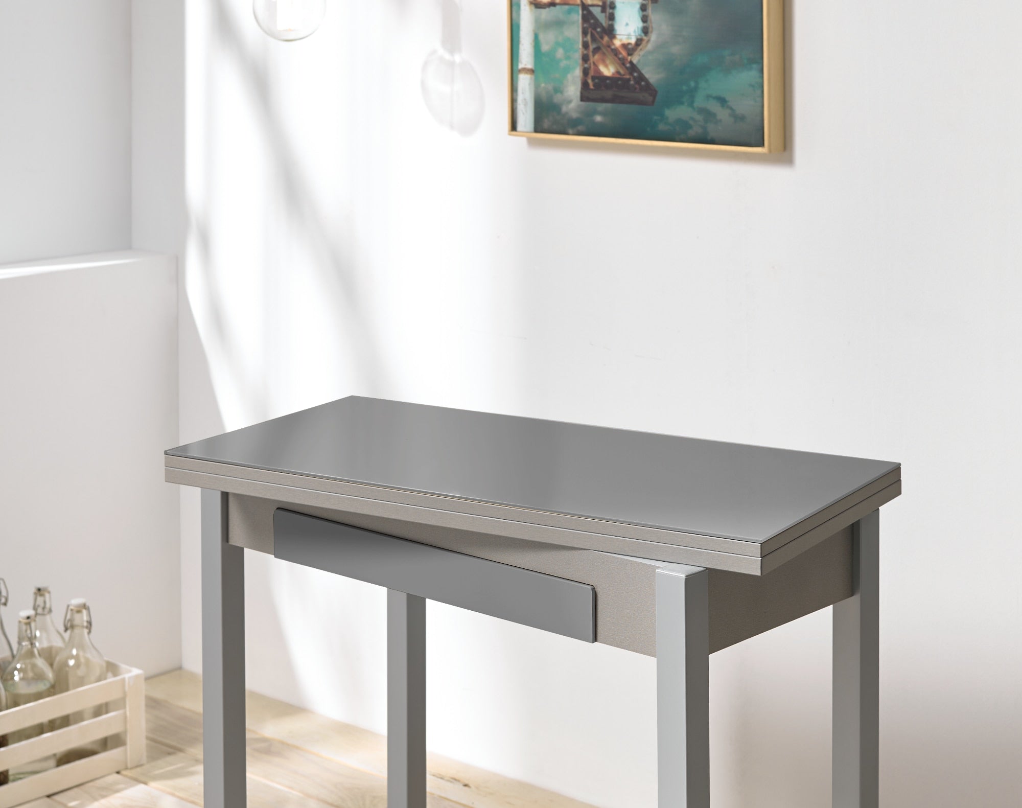 Mesa Libro Cristal