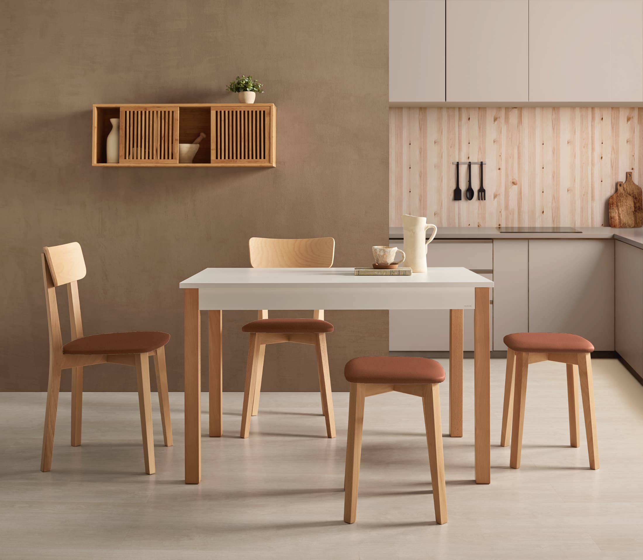 Mesa Cairo Natural Fija
