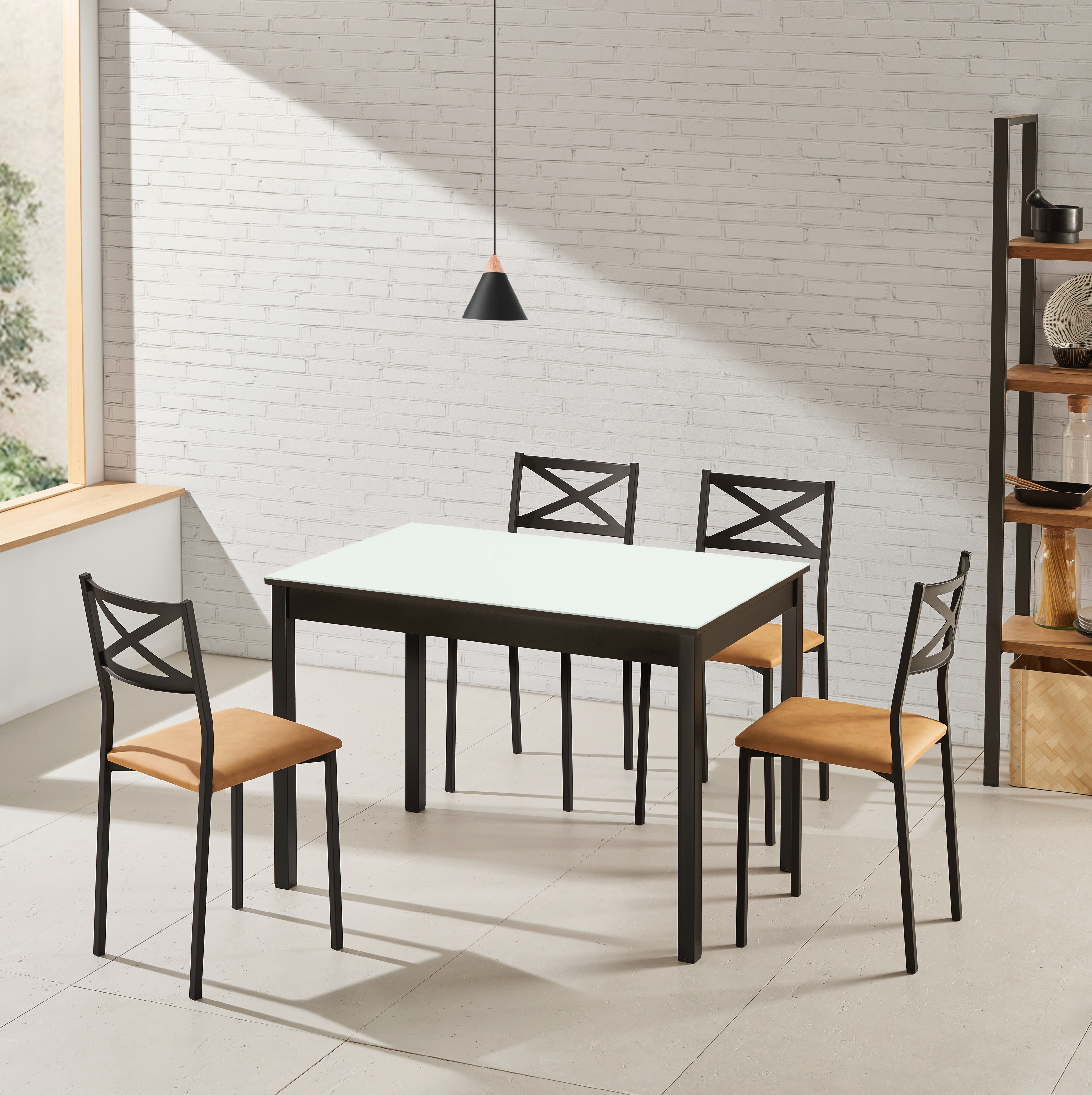 Mesa Oslo Cristal Fija