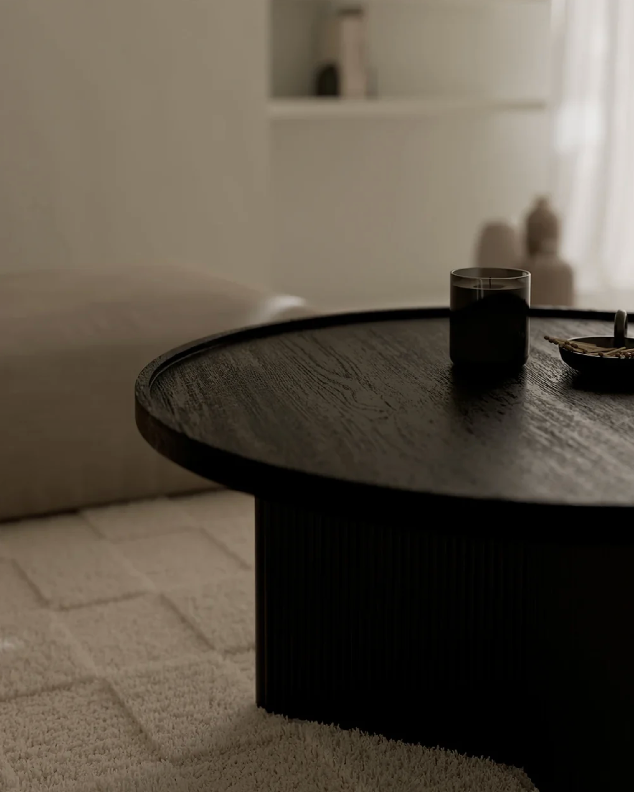 Mesa redonda de centro Halo