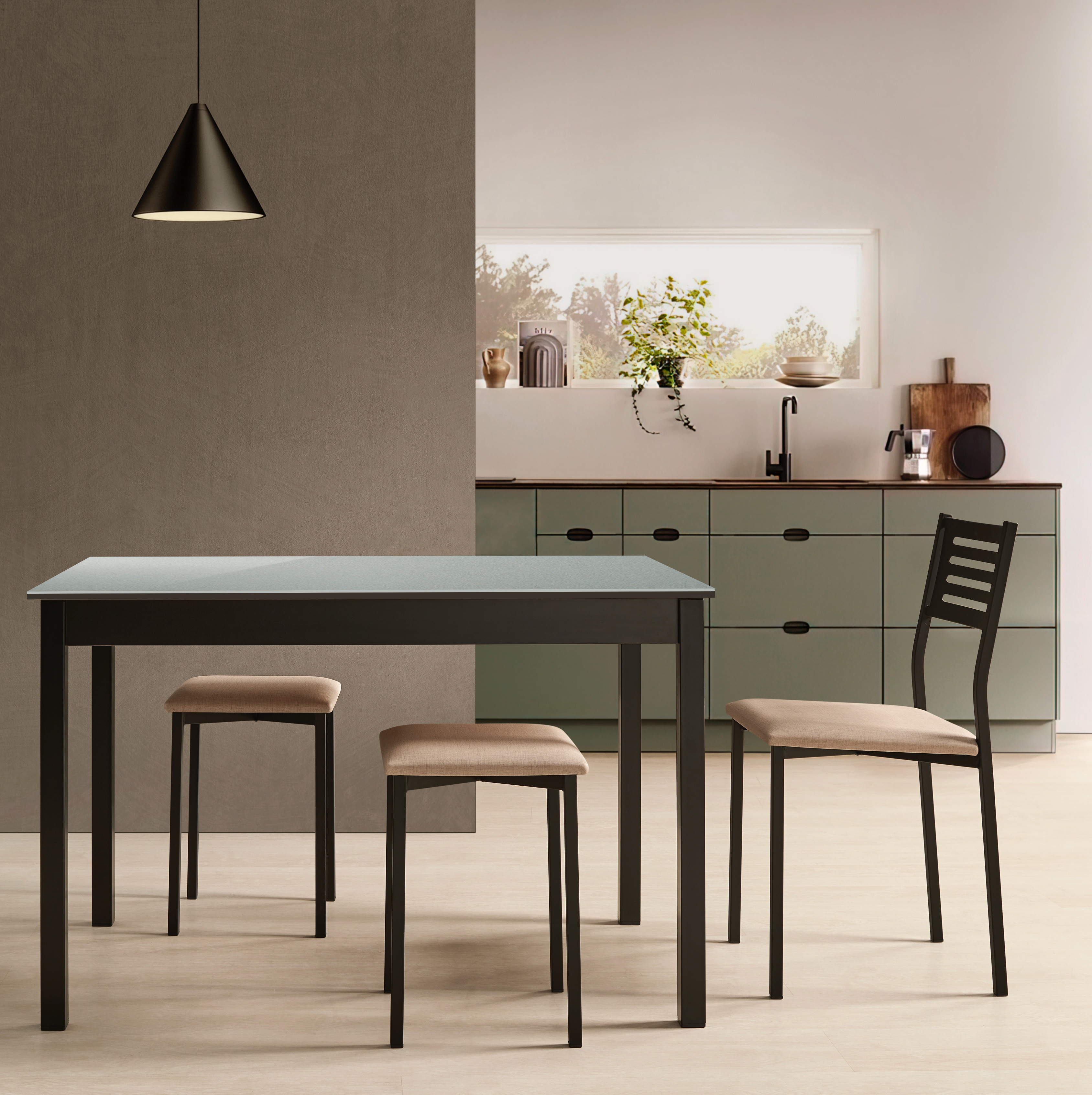 Mesa Oslo Cristal Fija