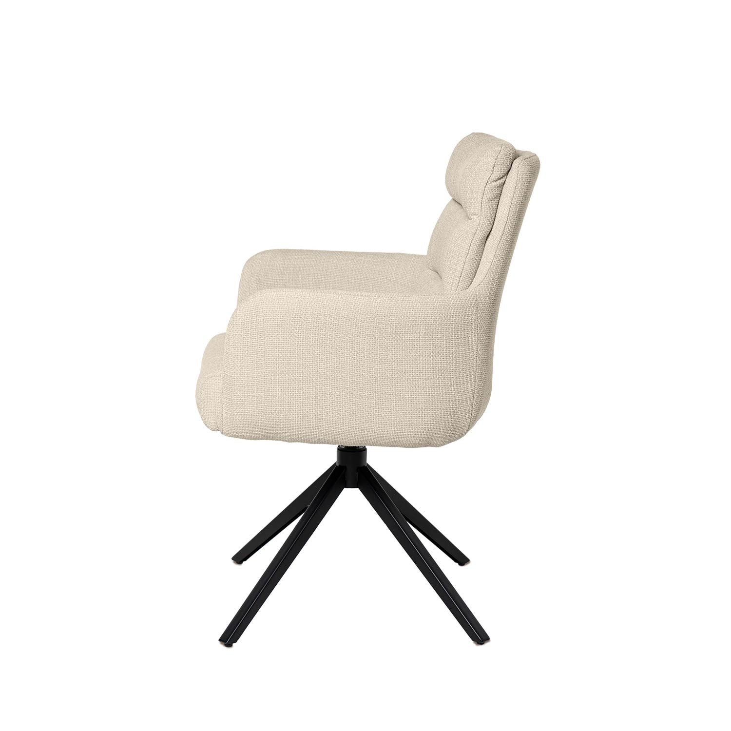 Silla giratoria de comedor Kabú