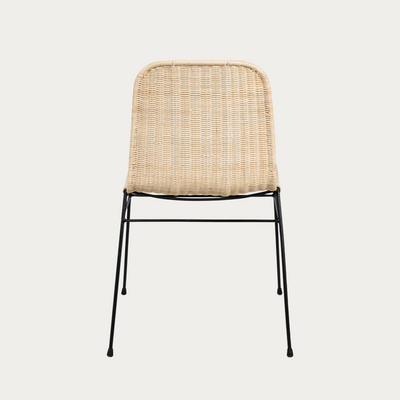 Silla de ratán Portinax