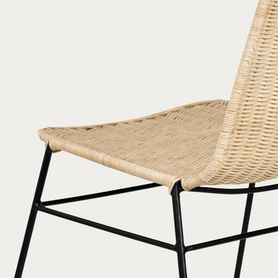 Silla de ratán Portinax