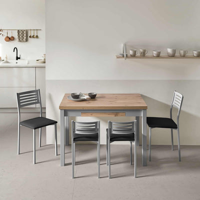 Taburete bajo con respaldo Aldem