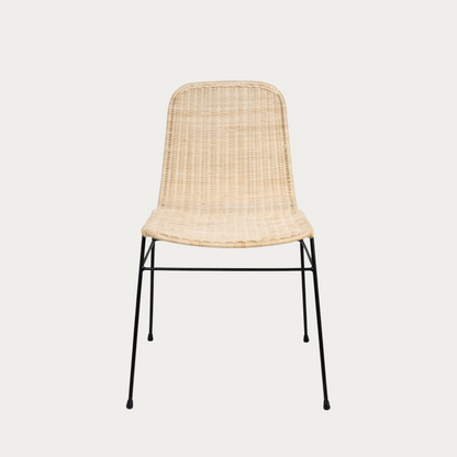 Silla de ratán Portinax