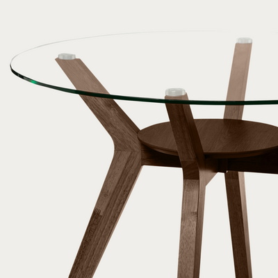 Mesa redonda de cristal Sintra