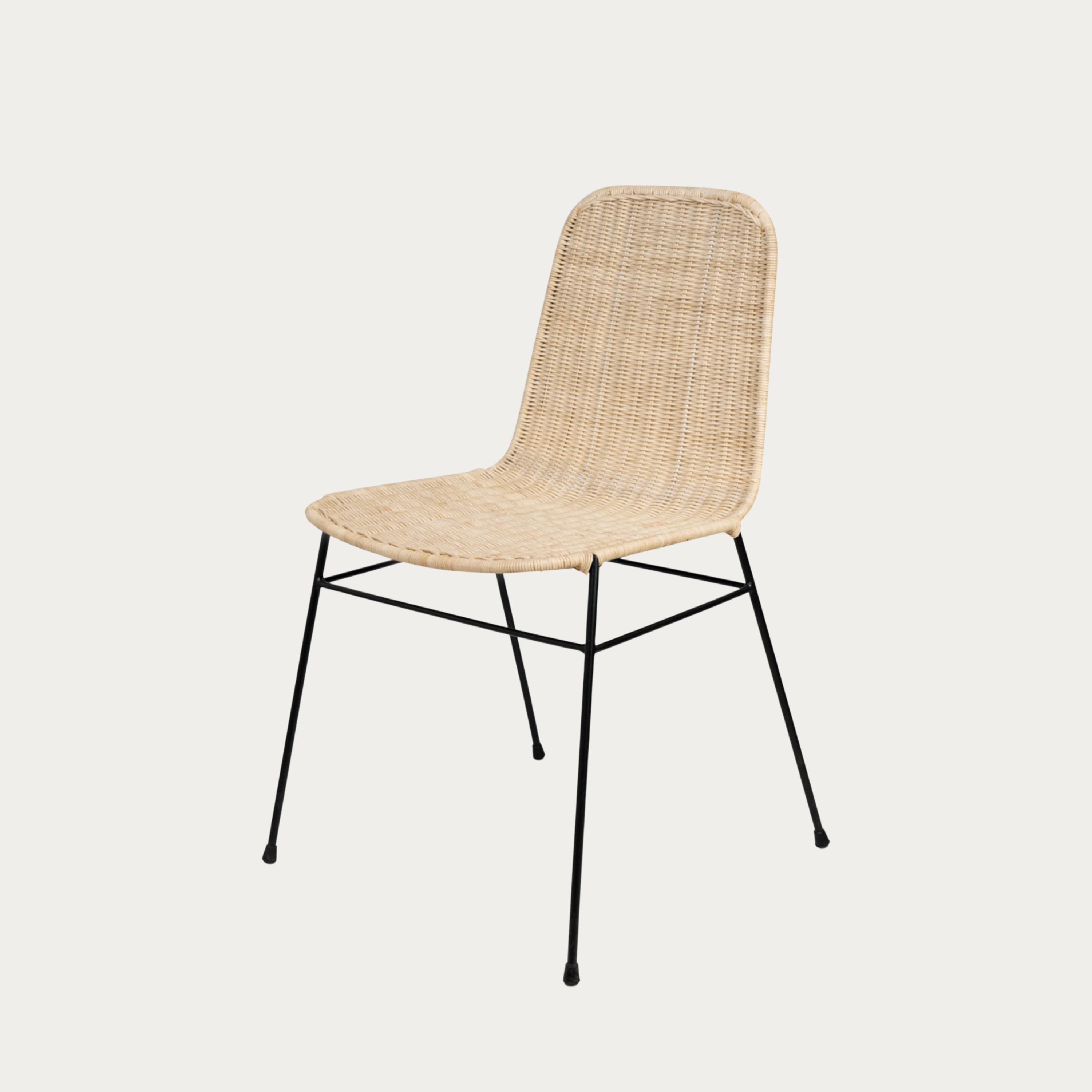 Silla de ratán Portinax