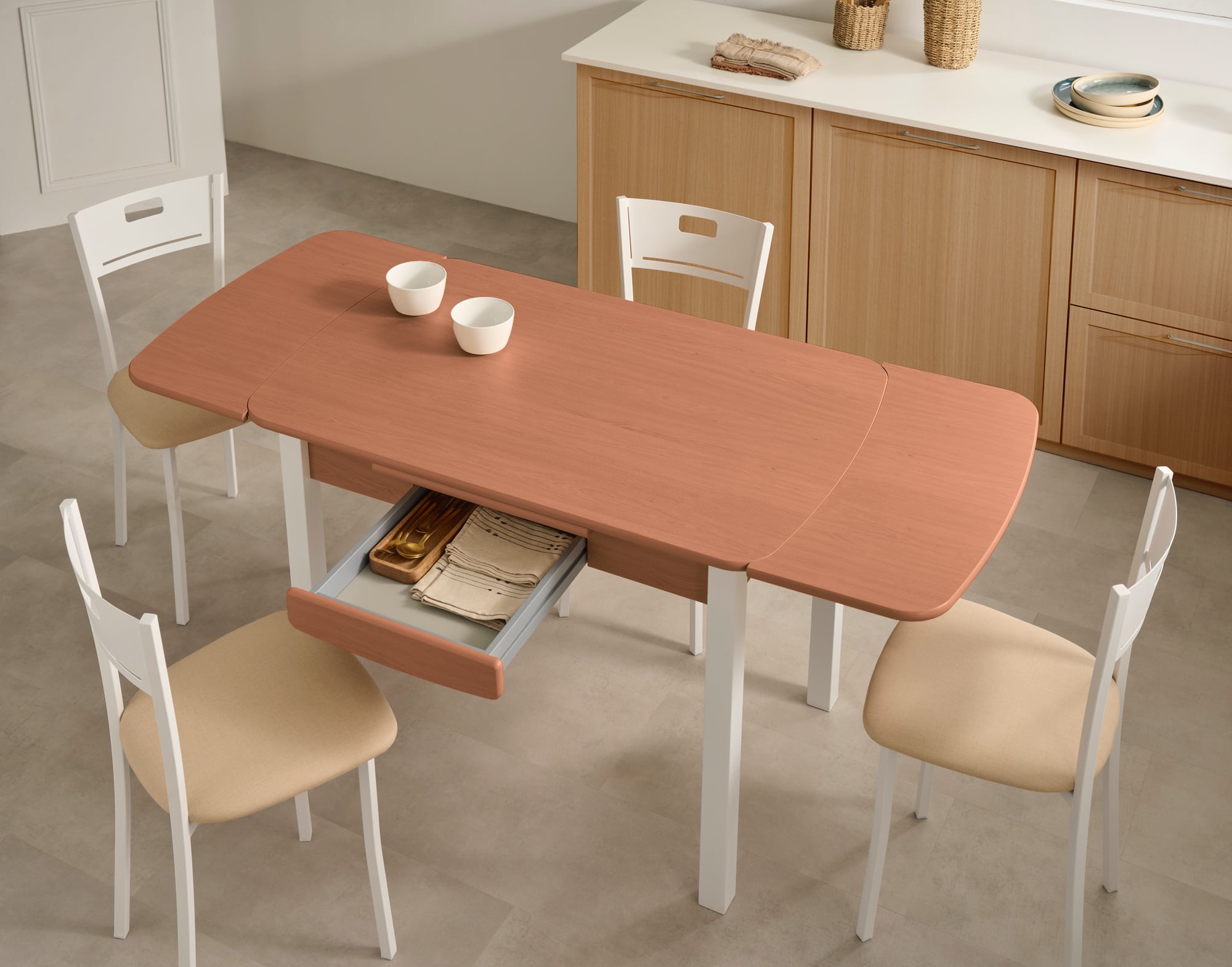 Mesa Viena Natural Extensible