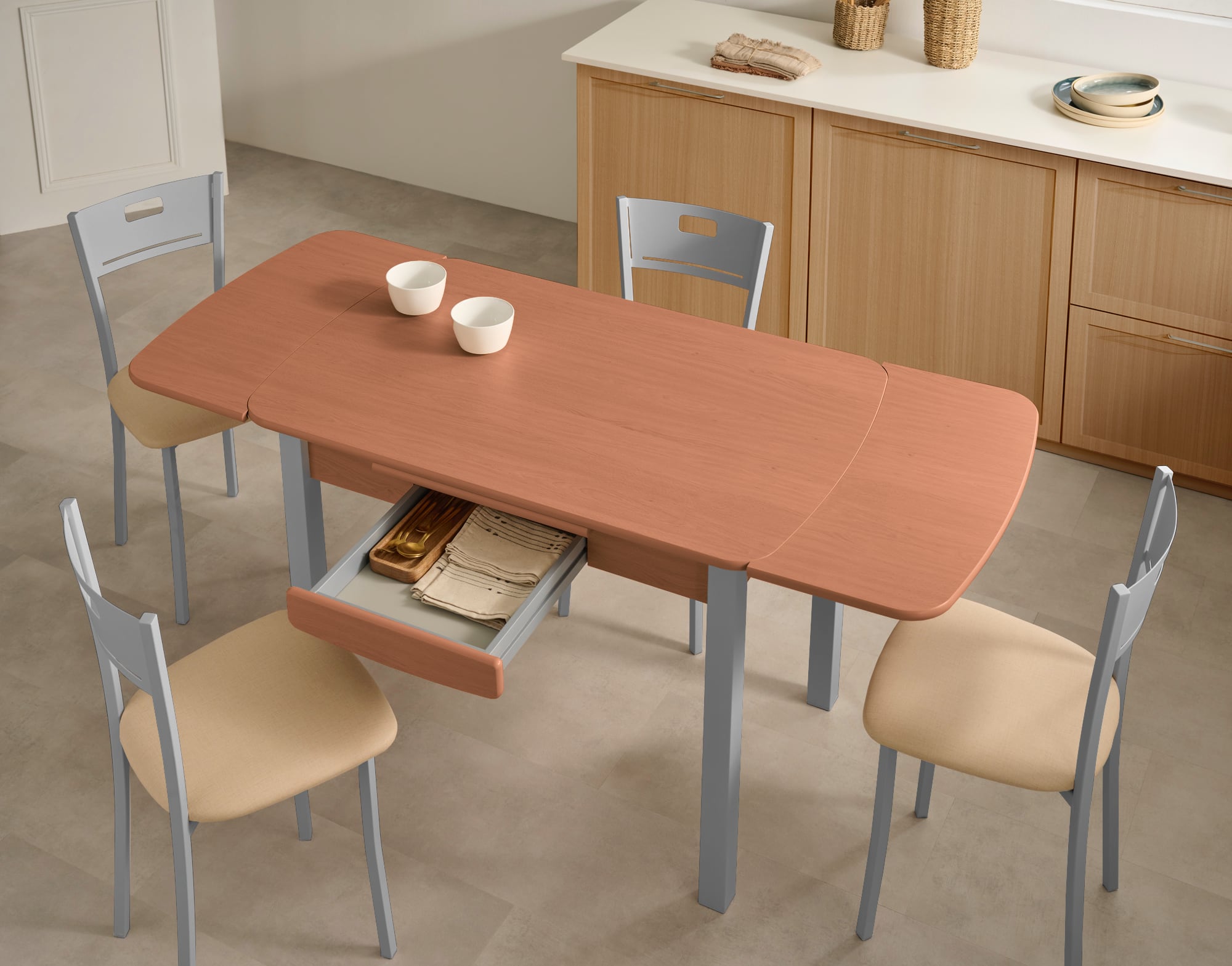 Mesa Viena Natural Extensible