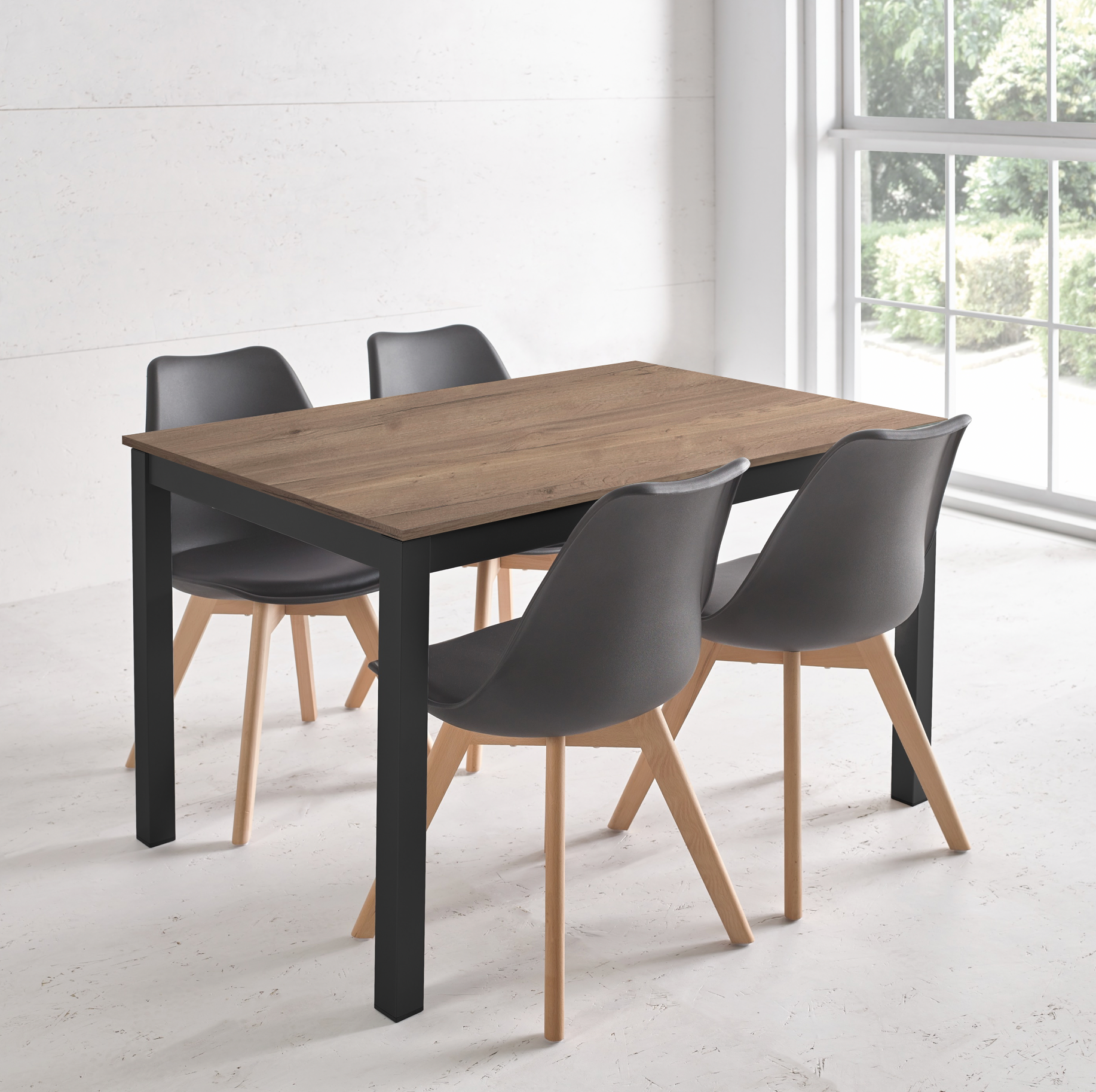 Mesa Tokio Natural Fija: Mesa Comedor Grande | Envío Gratis 24/48h – BLUMVER, image size:1834x1826