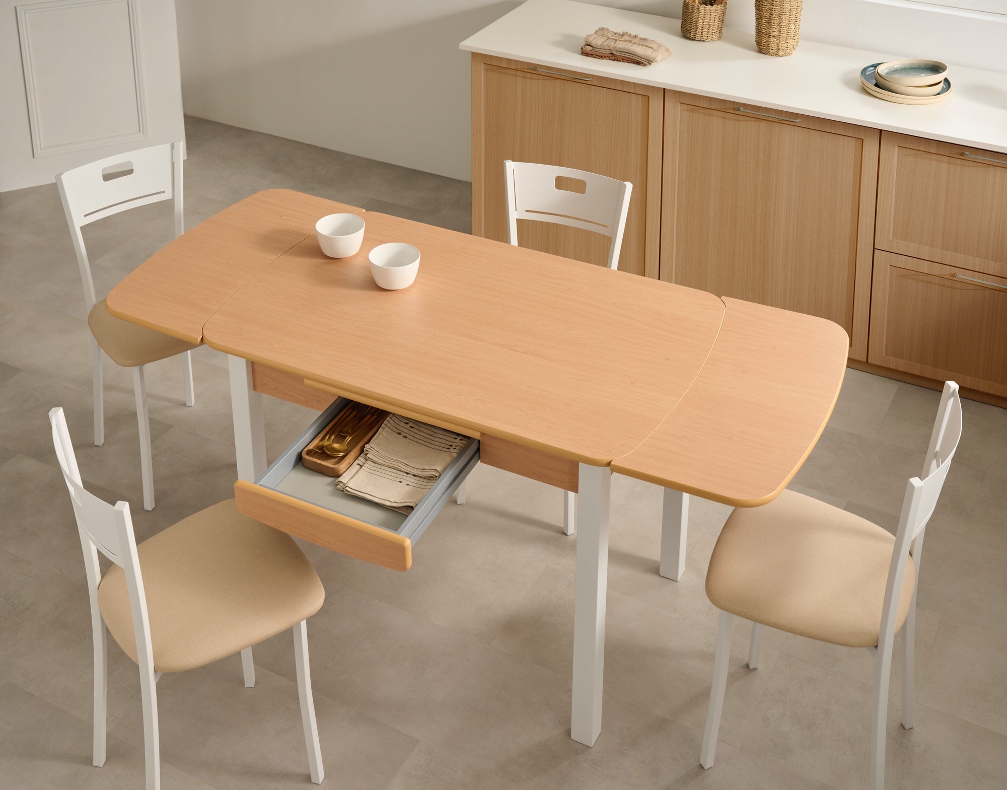 Mesa Viena Natural Extensible