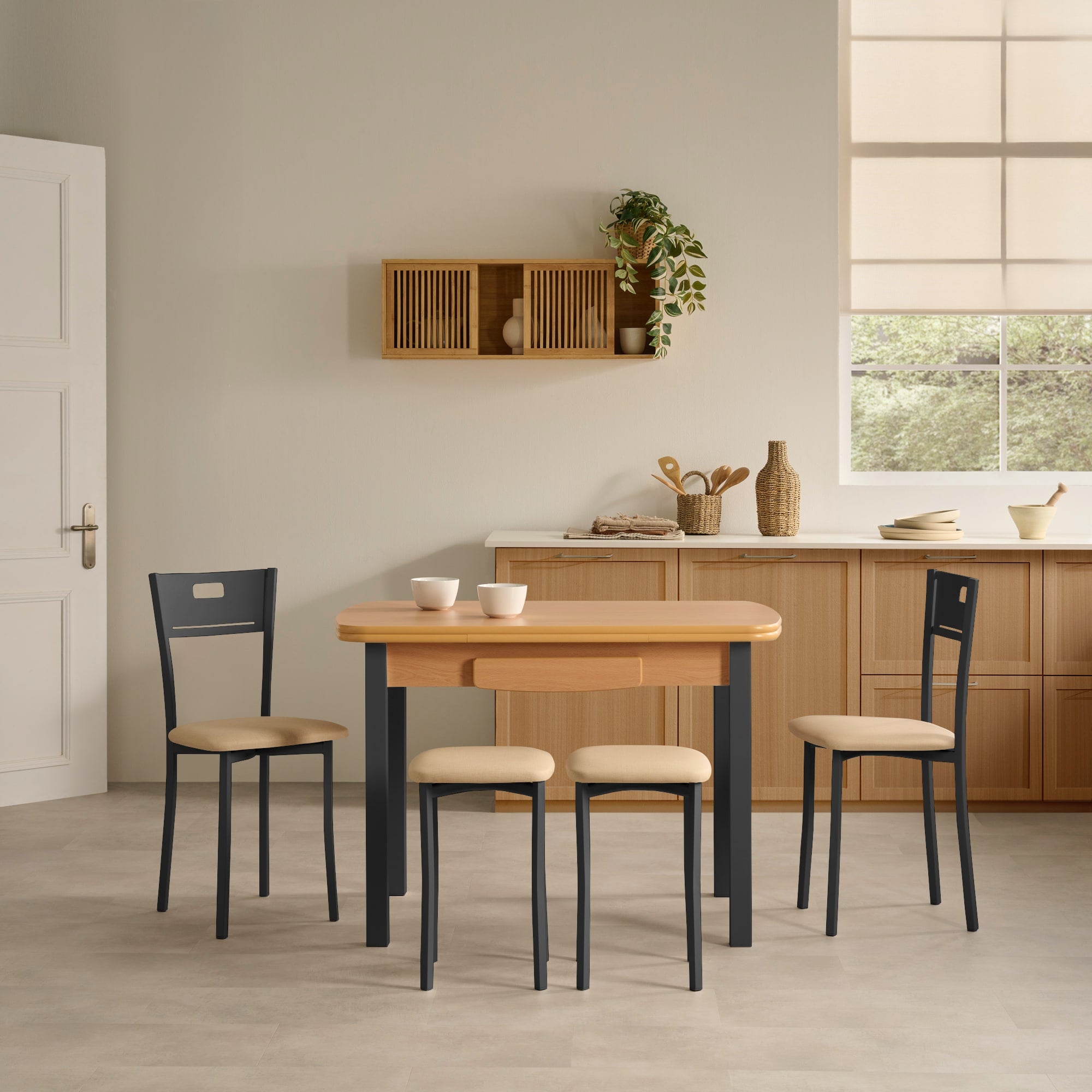 Mesa Viena Natural Extensible