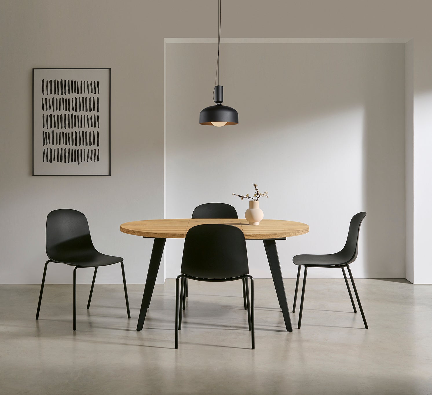 Taula Rodona Extensible 100cm Atenes