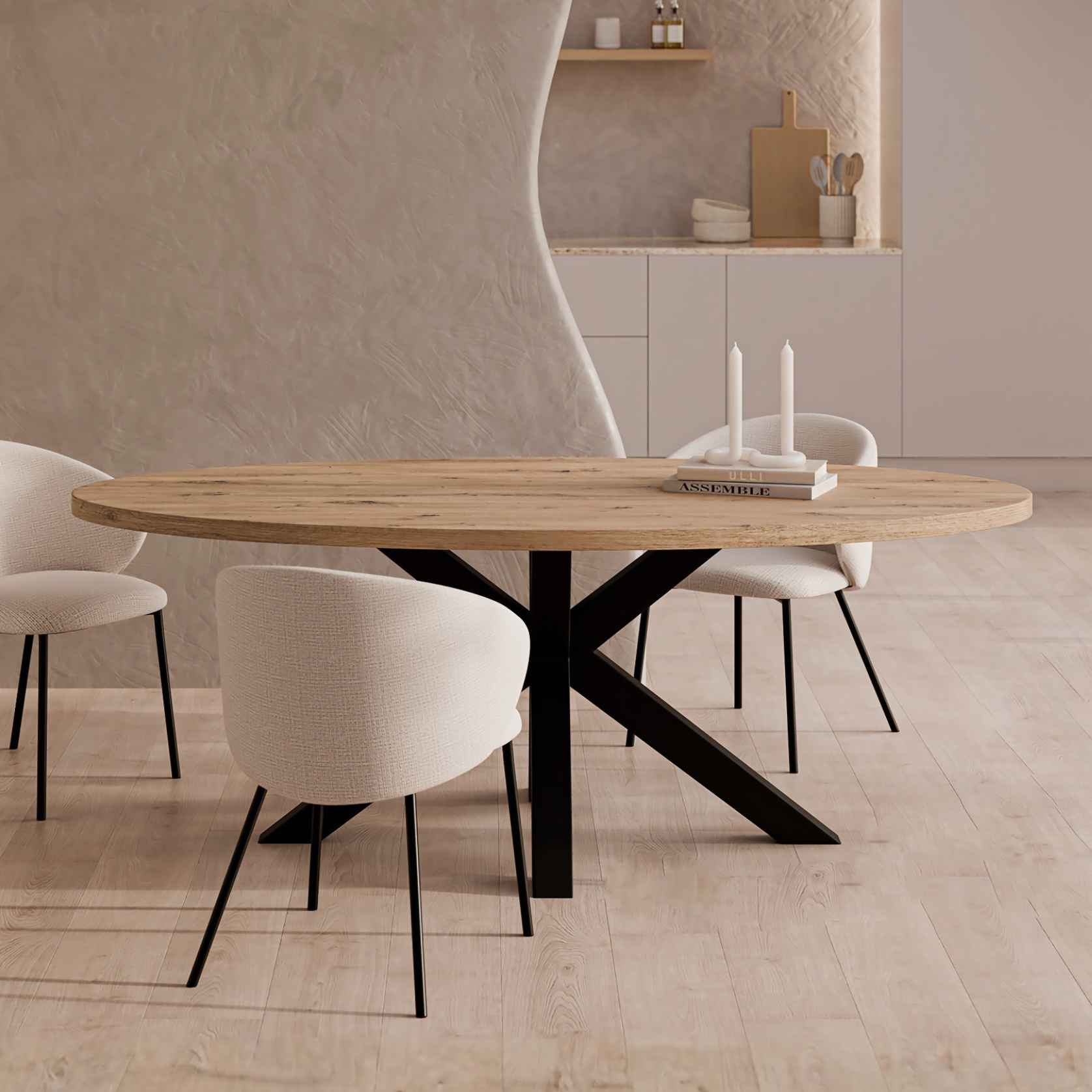 Mesa ovalada Elche