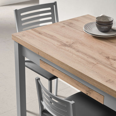 Taburete bajo con respaldo Aldem