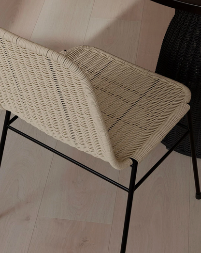 Silla de ratán Portinax