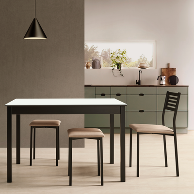 Mesa Oslo Cristal Fija