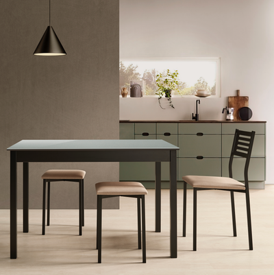 Mesa Oslo Cristal Fija