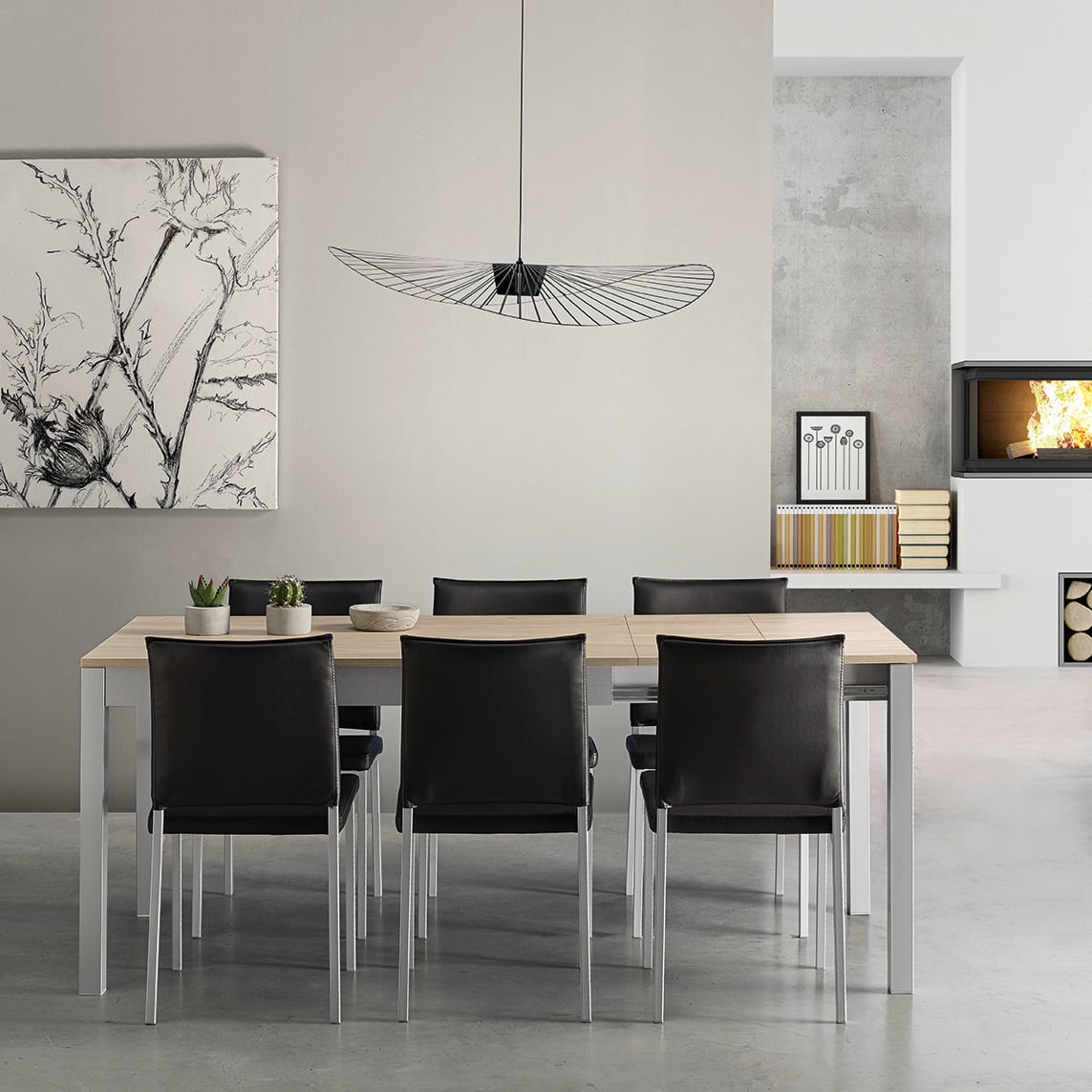 Mesa Berlín Natural Extensible