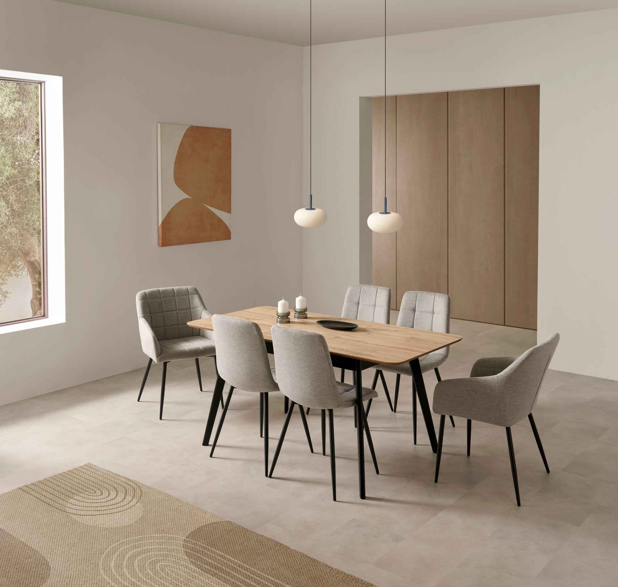 Mesa Lisboa Natural Extensible