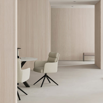 Silla giratoria de comedor Kabú